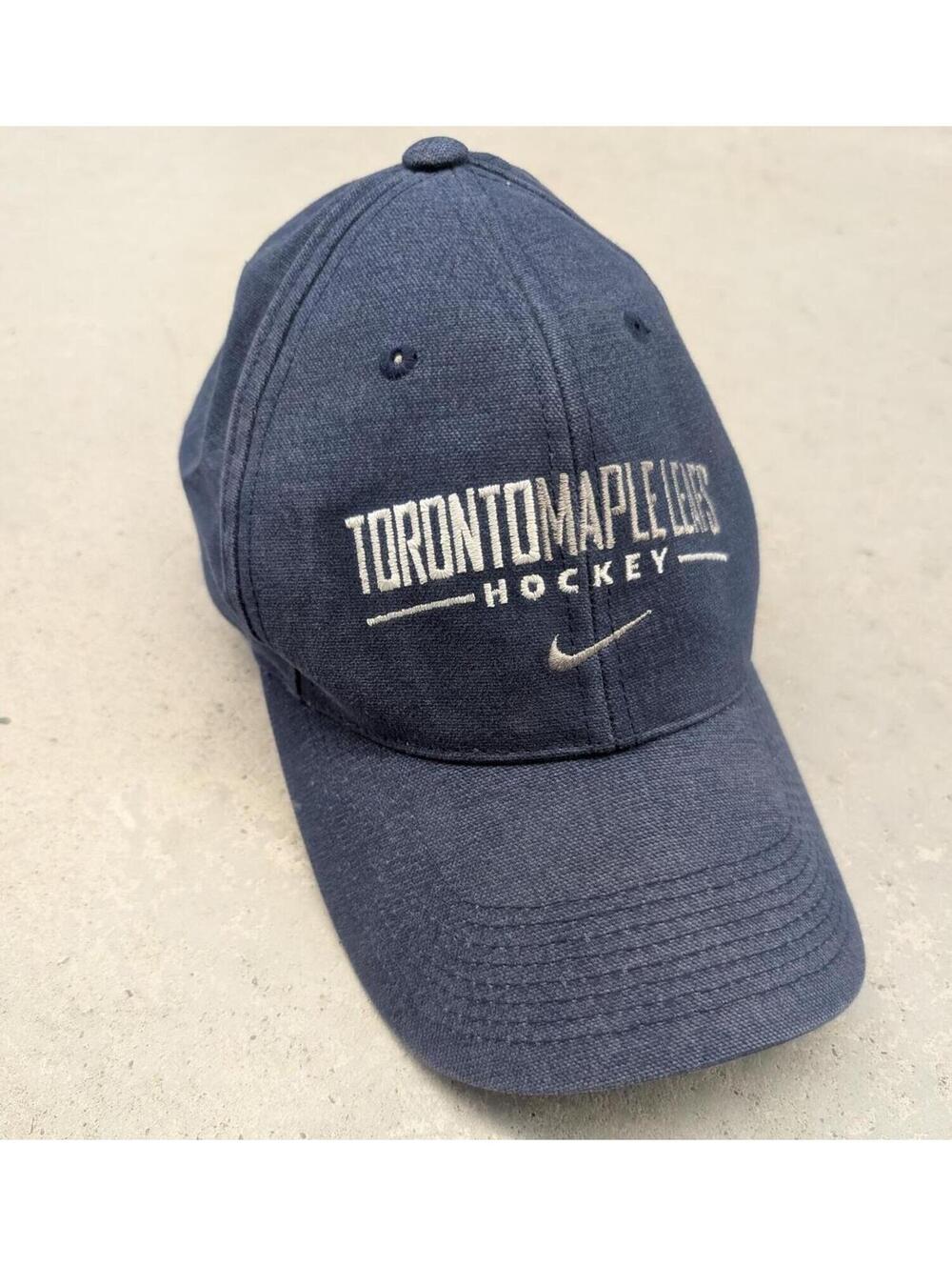 Y2K Toronto Maple Leafs NHL Nike Team Blue Adjustable Hat